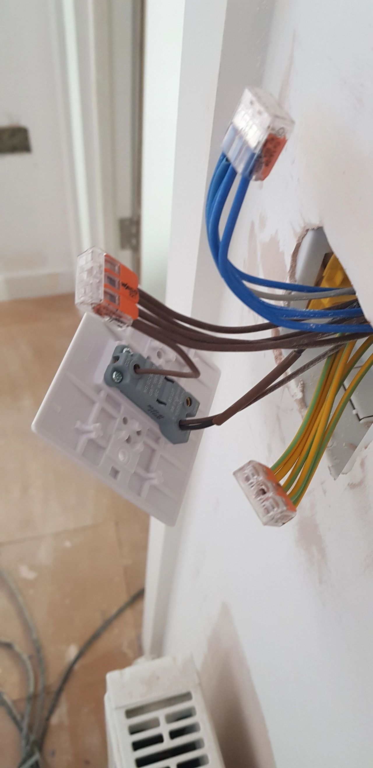 Consumer unit wiring during a house rewire by BES Electric